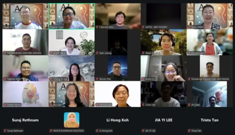 Zoom grid of participants at AI Sharing #13 on Gemini, Gems and Nano Banana, 6 September 2025