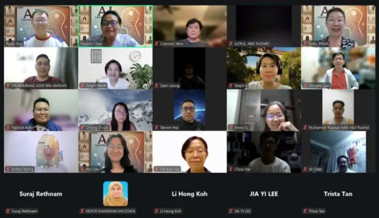 Zoom grid of participants at AI Sharing #13 on Gemini, Gems and Nano Banana, 6 September 2025