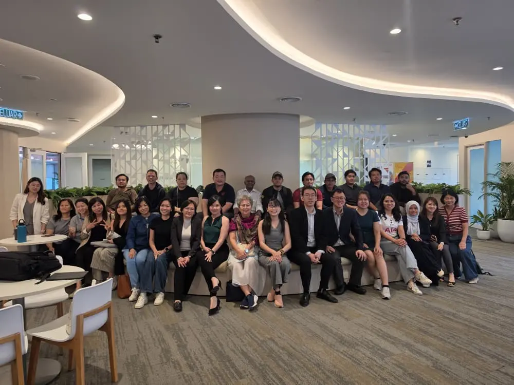 AIA advisors group photo at the end of a full-day AI training session at Menara AIA Sentral, Kuala Lumpur, 5 June 2026