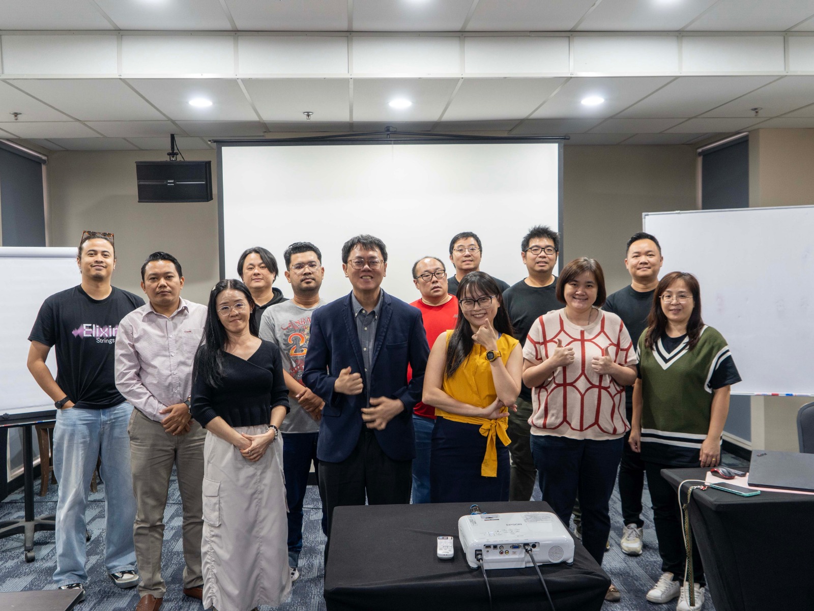 AI sharing session group photo