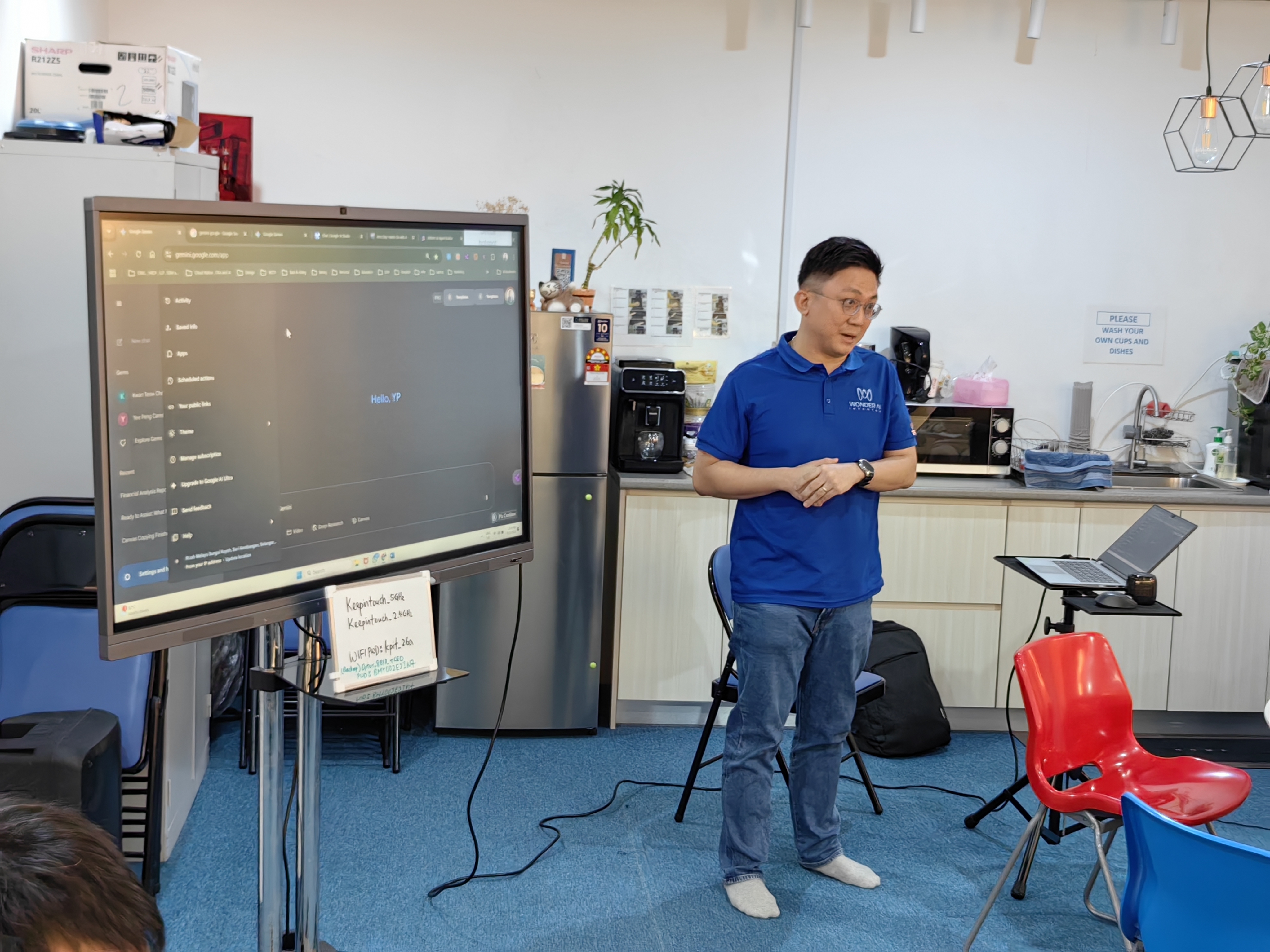 Instructor demonstrating technical concepts during the workshop