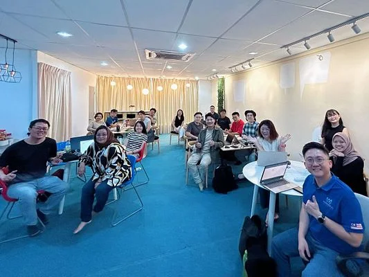 Workshop participants collaborating